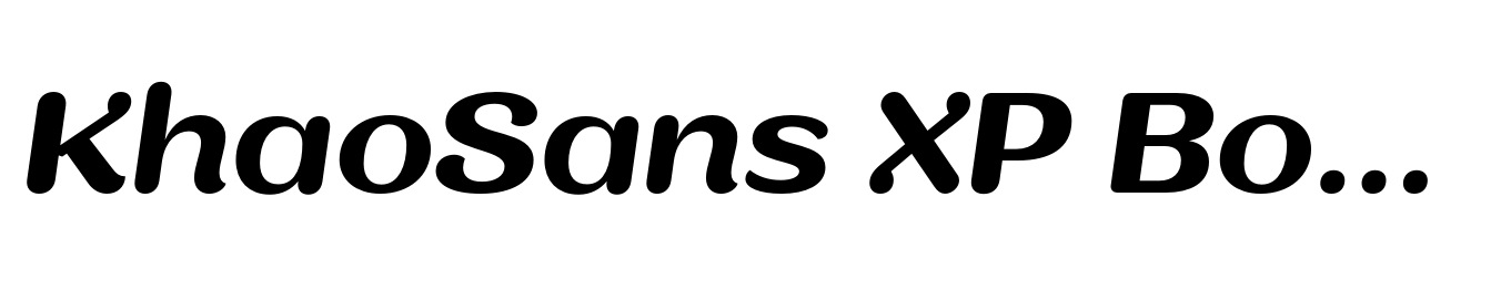 KhaoSans XP Bold Italic